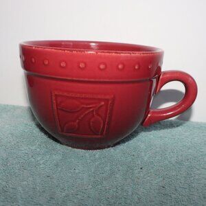 Sorrento by Debby Segura for Signature 2001  Burgundy Red Jumbo Mug Soup Cup